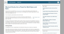 Desktop Screenshot of musicalwallclock.net